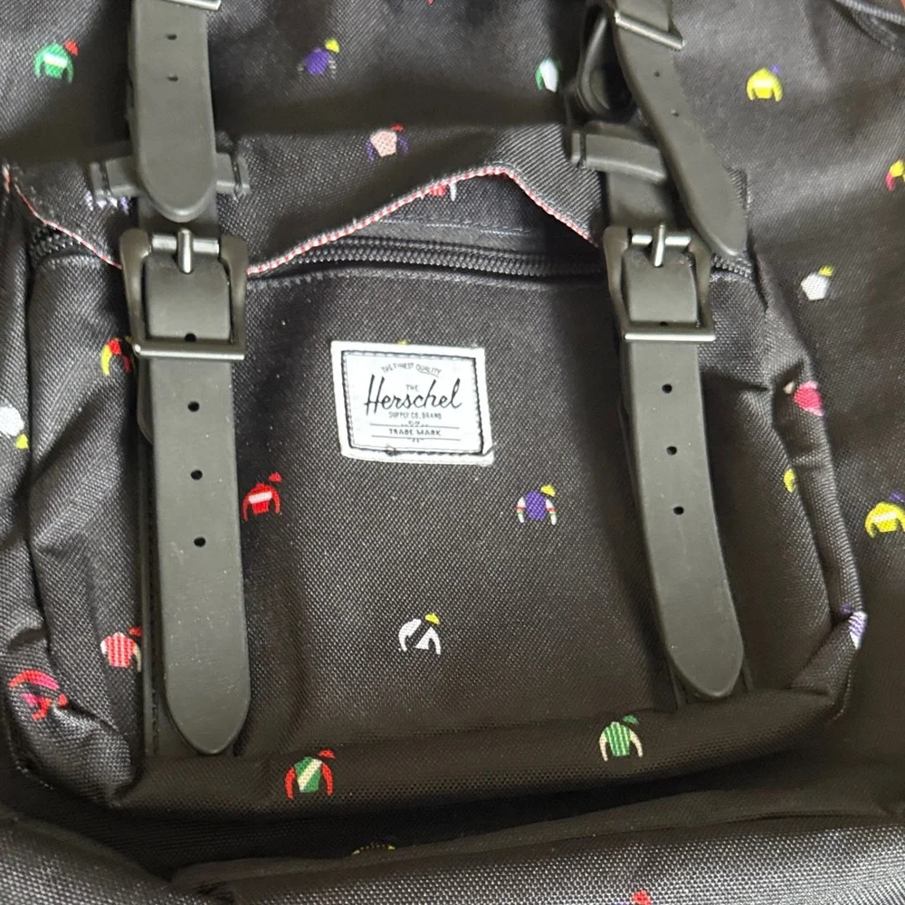 Herschel Supply Company Black Backpack with Multicolor Accents